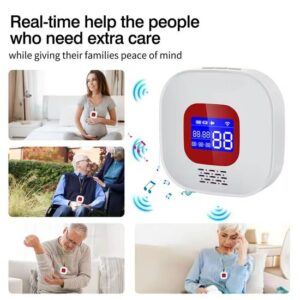 sos horloge lcd display met 2 weg communicatie en hartslagmeter (gps optie)